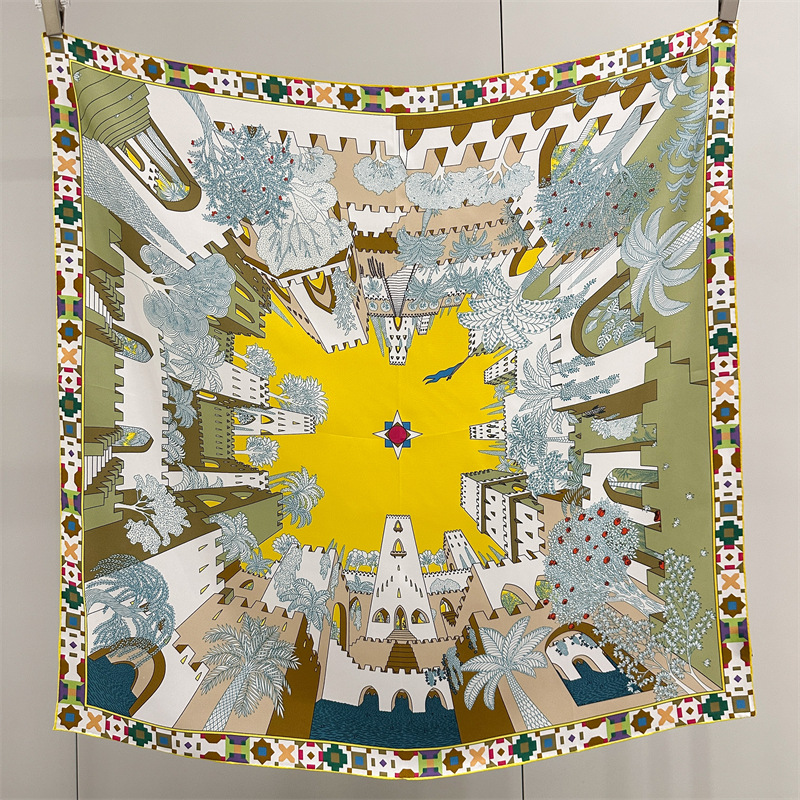 Luxury Bags And Accessories - Quadratischer Seidenschal 90CM Luxus Designer Twill-Schal