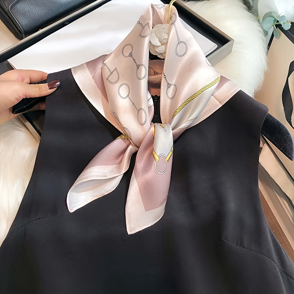 Luxury Bags And Accessories - Luxuriöses 100% Reines Seidentuch Elegantes Geometrisches