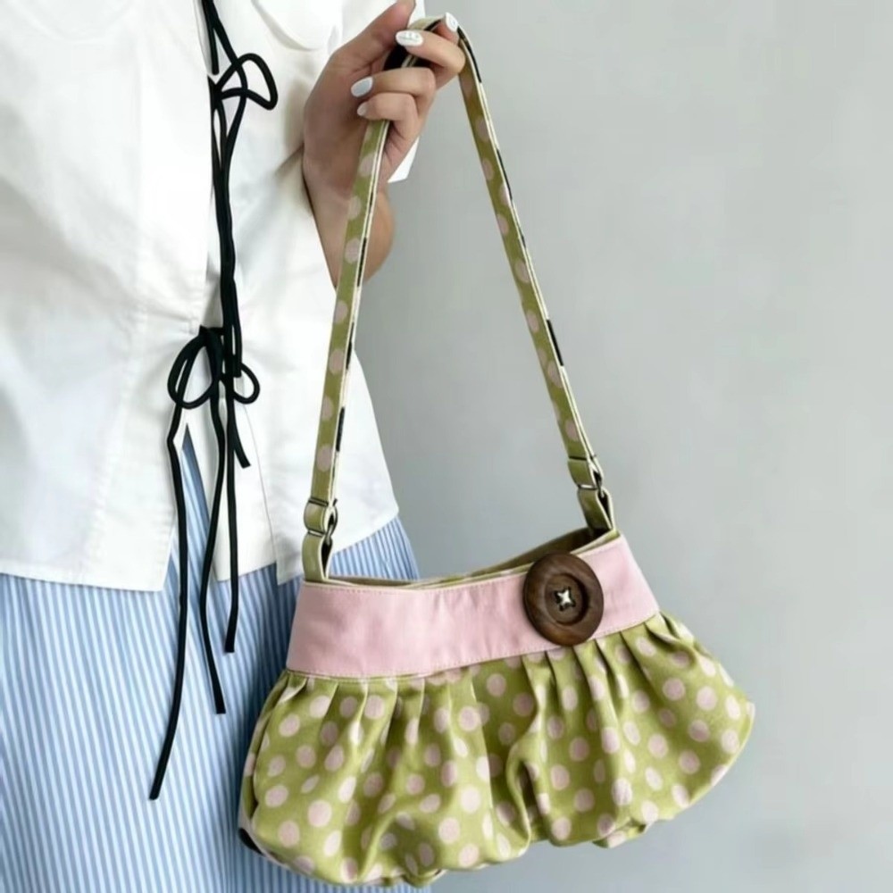 Plissierte Handtasche mit Polk – Canvas Tote Designer Bewertung und Preis