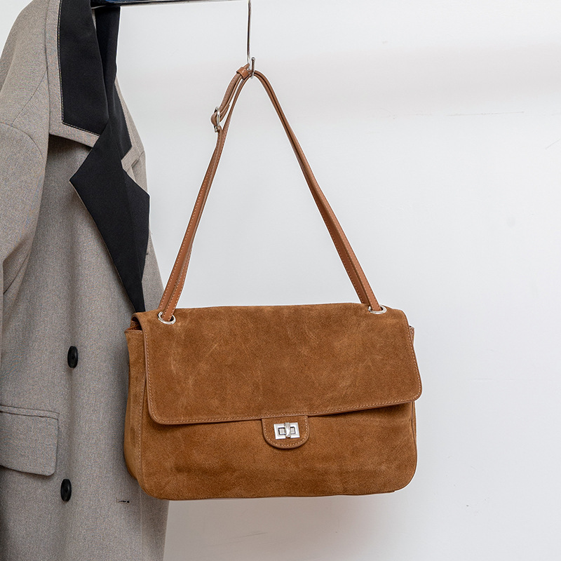 Echte Wildleder-Schultertasche – Luxury Bags Goyard Bewertung und Preis